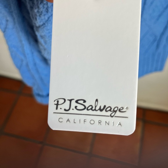 Blue Cable Knit Sweater - Picture 4 of 4